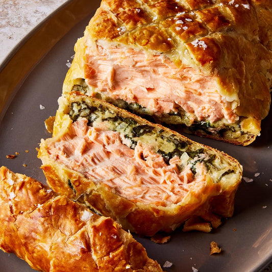 Salmon en Croûte with Dill & Lemon Cream