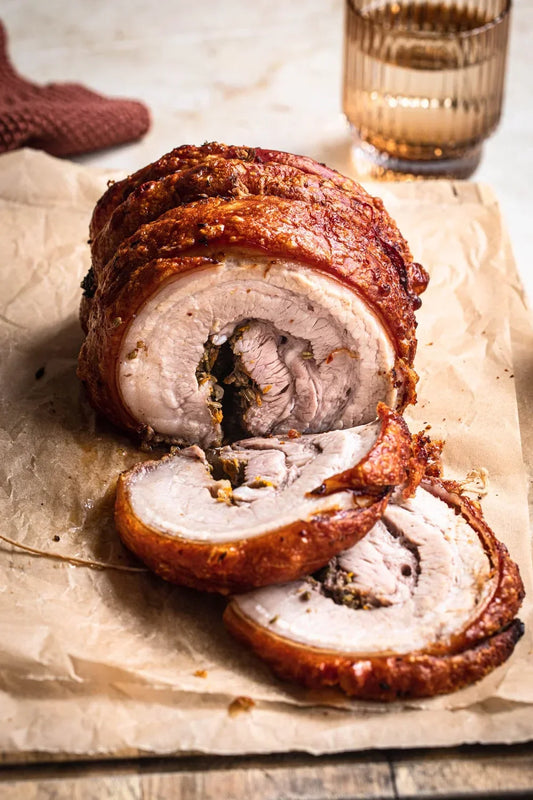 Porchetta with Chestnut & Herb Stuffing
