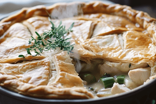 Chicken Leek and Tarragon Pie - Monty Booch