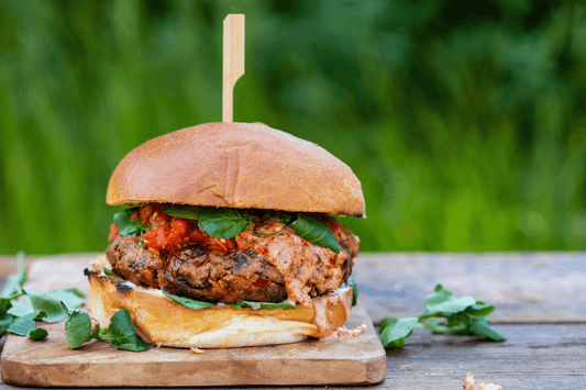 Ultimate Vegan Burger Recipe with Beans, Chillies, and Mushrooms - Monty Booch