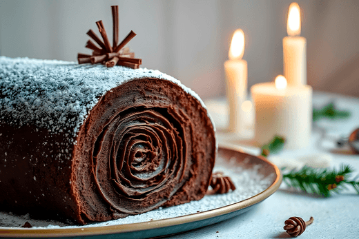 Chocolate Yule Log - Monty Booch