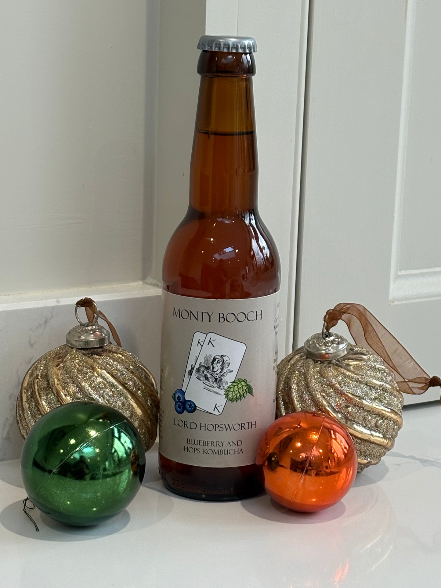 Lord Hopsworth Hopped Blueberry Kombucha - 12 Pack (330ml Bottles)