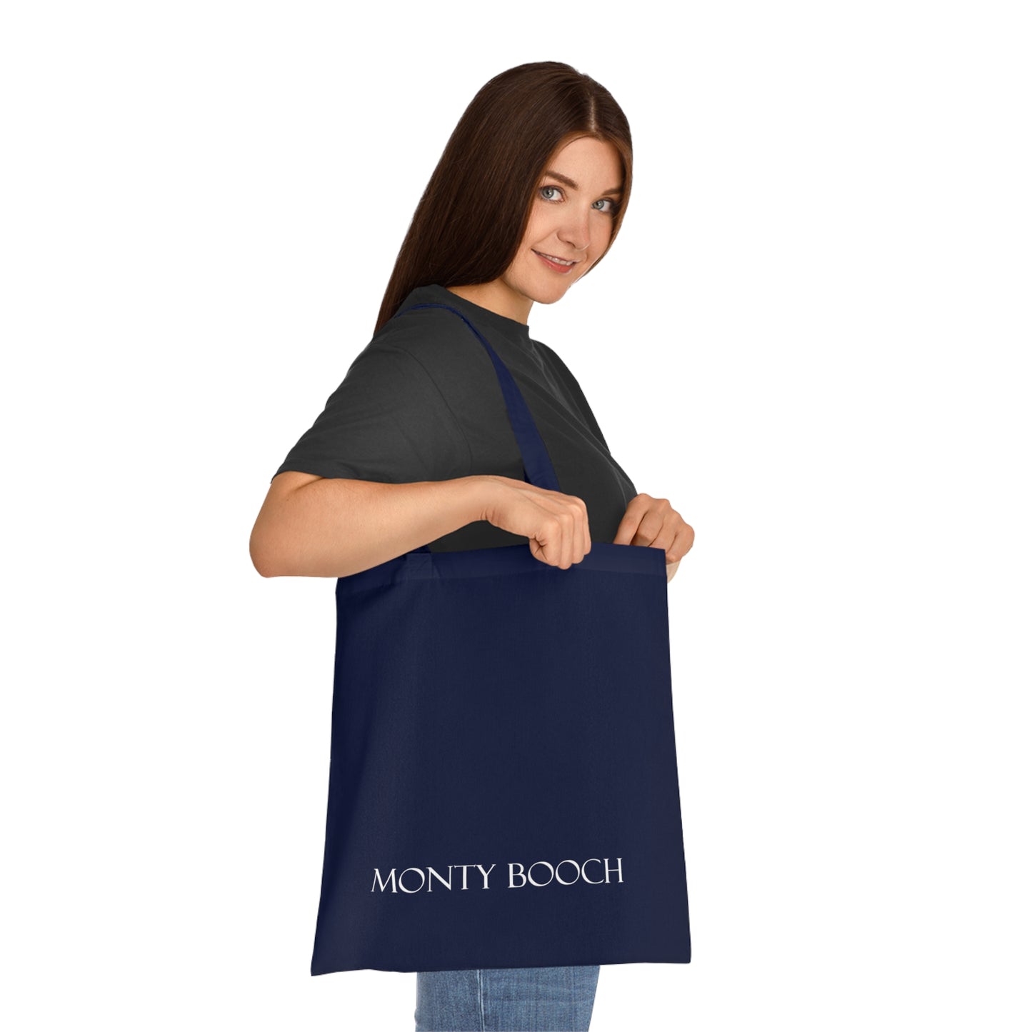 Cotton Tote Bag — Minimal Logo Canvas Shopping Tote