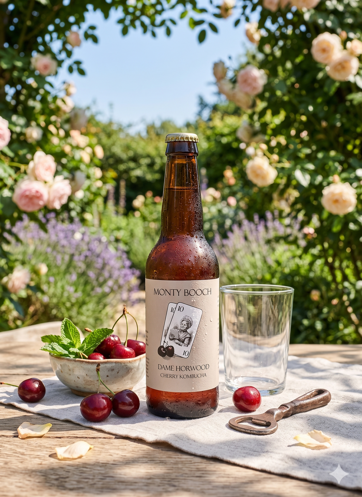 Dame Horwood Limited Edition Unfiltered Cherry Kombucha 330ml (12 Pack)