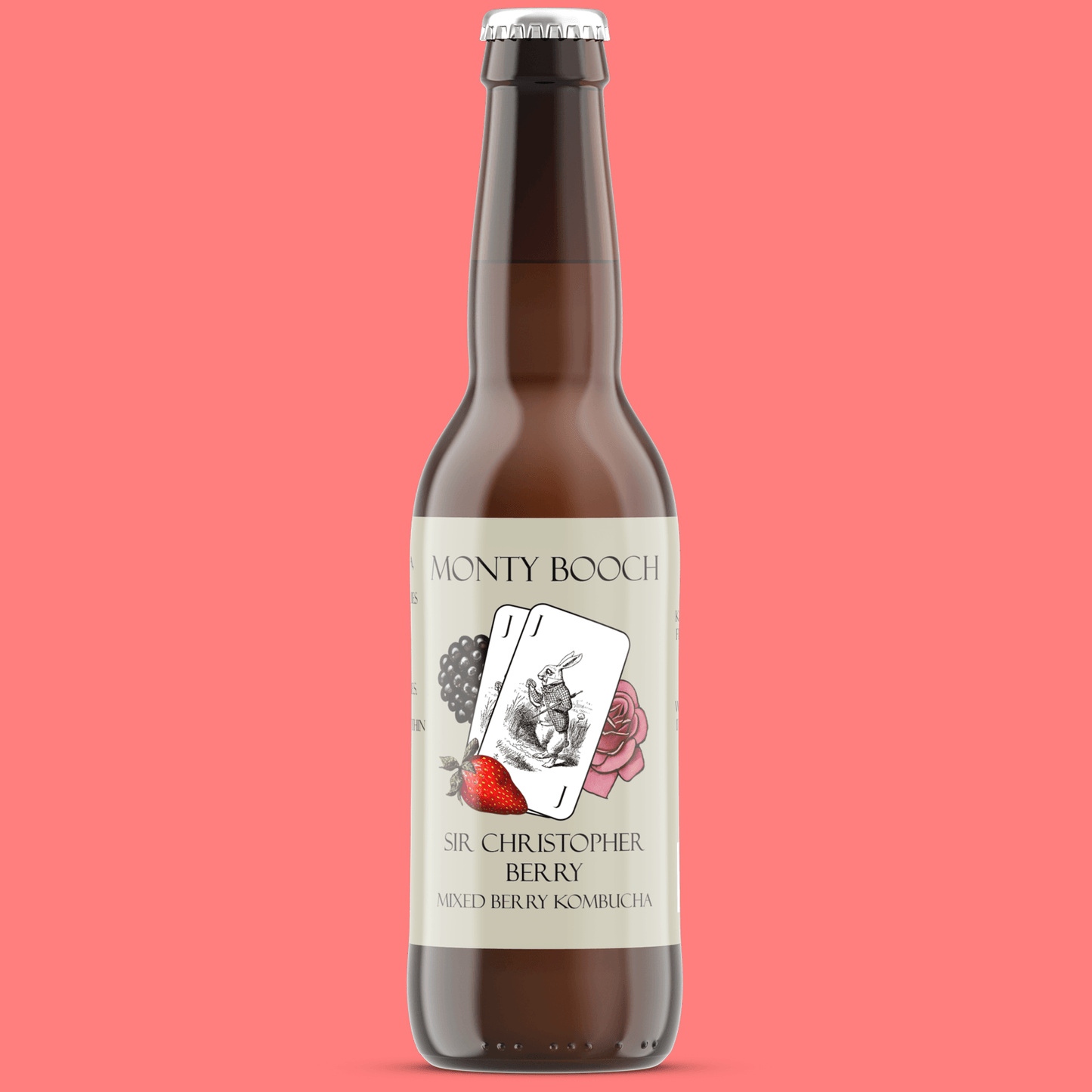 TRADE - Sir Christopher Berry Mixed Berry Unfiltered, Raw Kombucha 330ml (12 Pack) - Monty Booch